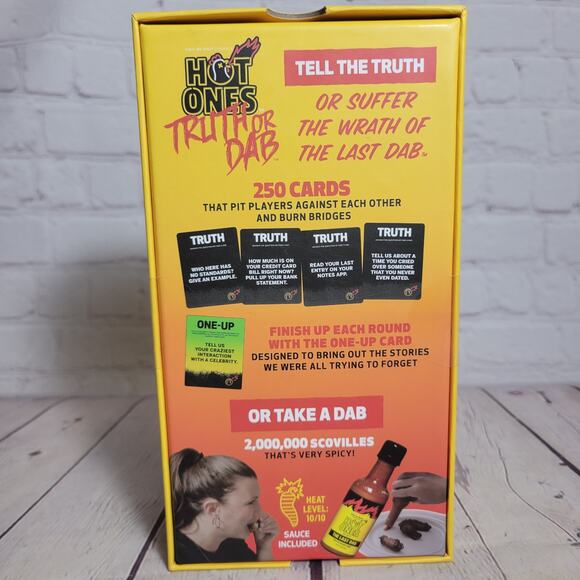 Hot Ones Truth or Dab Game Set NEW Spicy Content hot sauce Card game - Picture 2 of 4